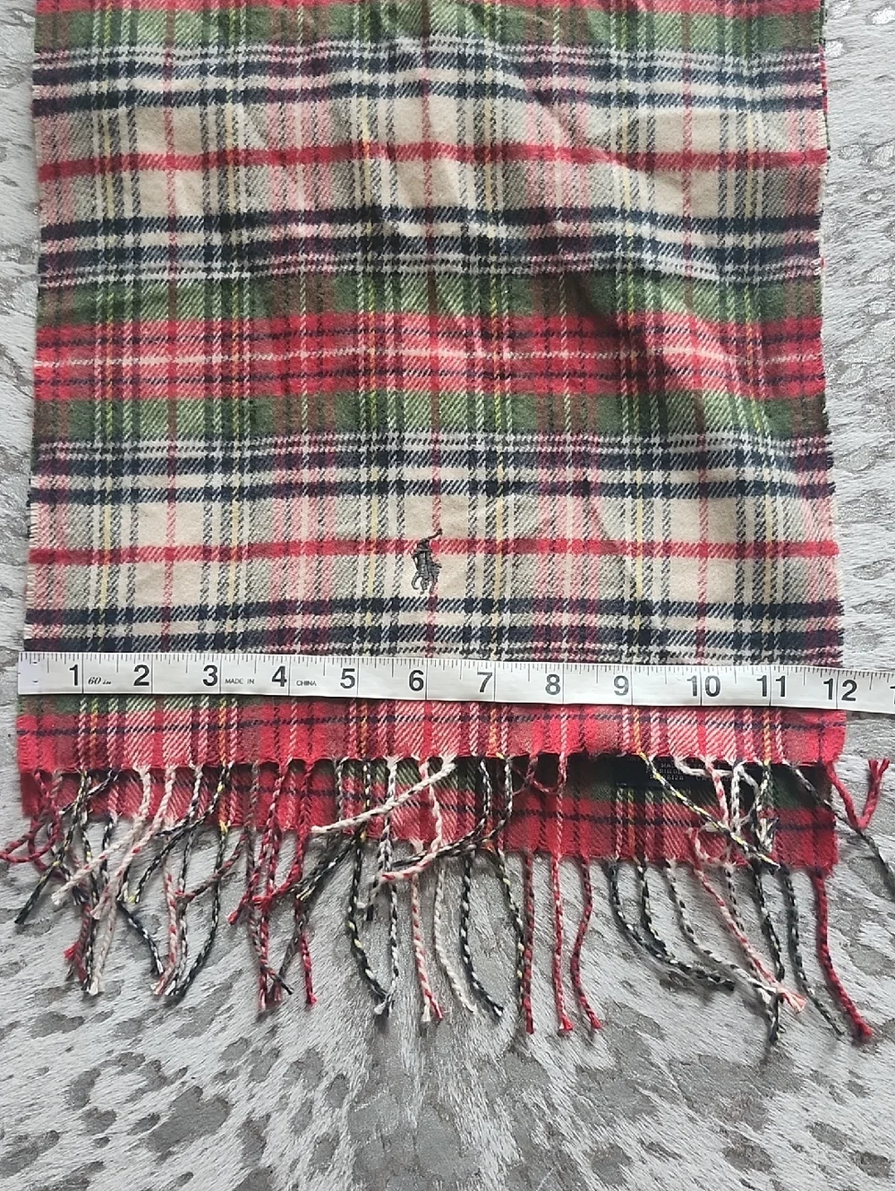 Ralph Lauren Cotton Plaid Scarf